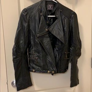 Faux leather jacket
